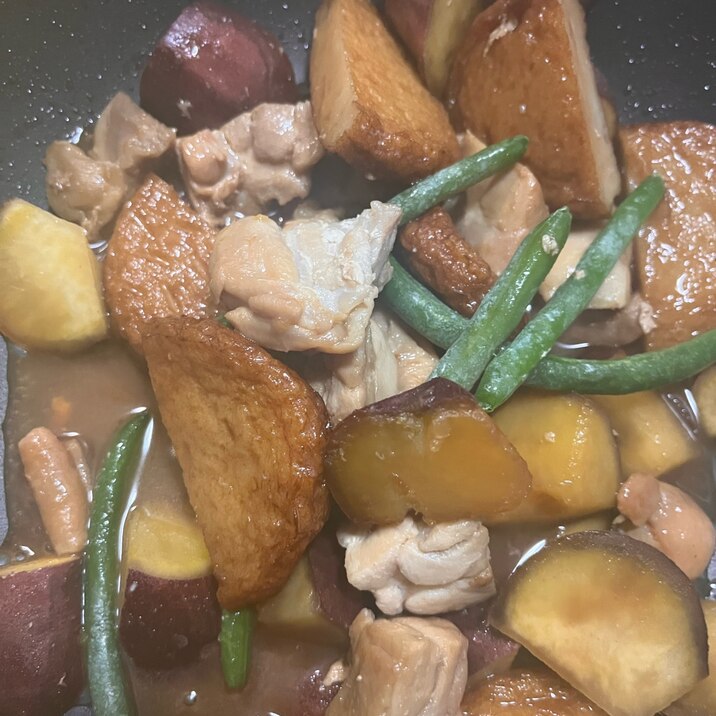 鶏もも肉とさつまいもの旨煮